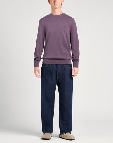 Man Sweater Mauve Size XL Cotton