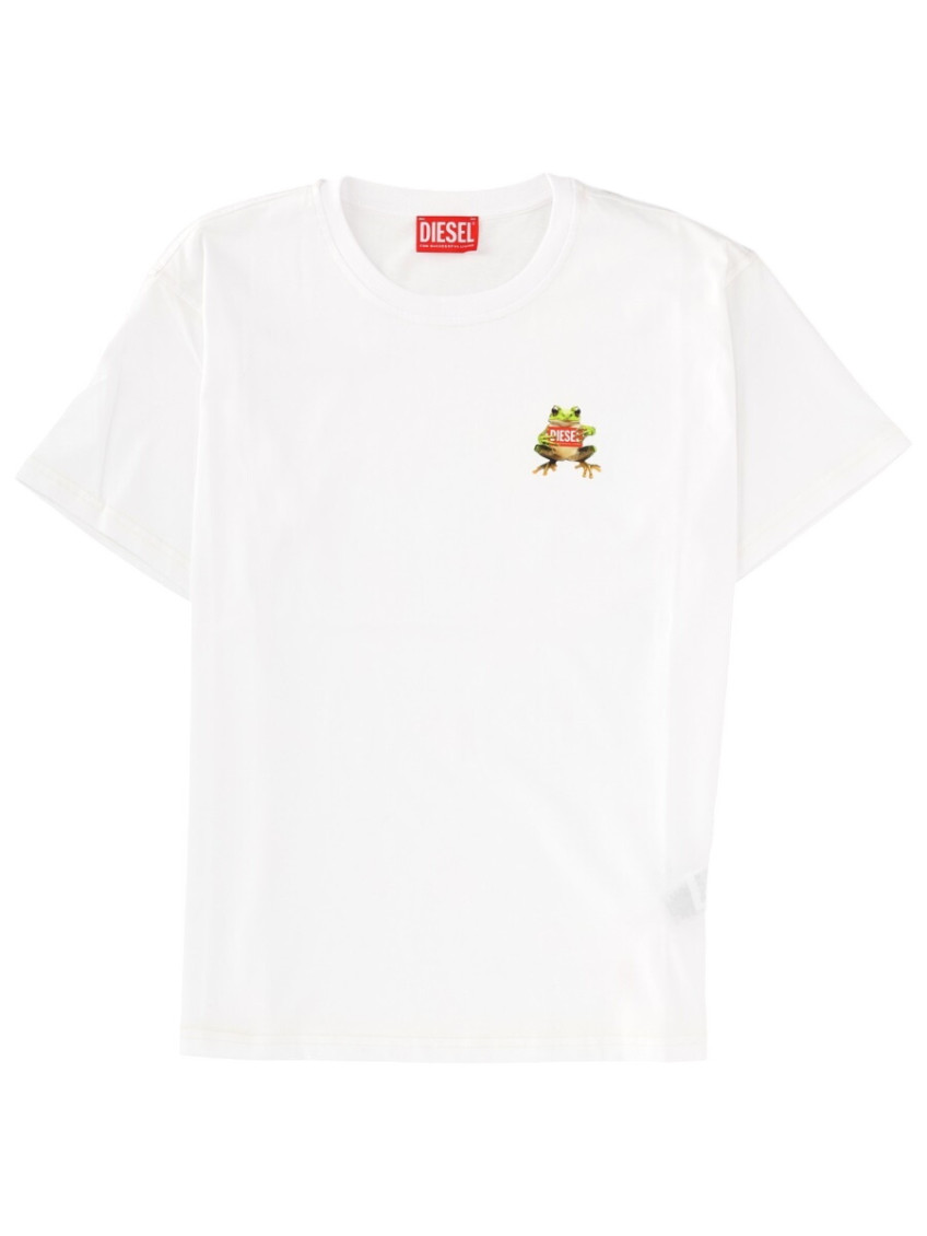 White Logo Crew Neck T-Shirt
