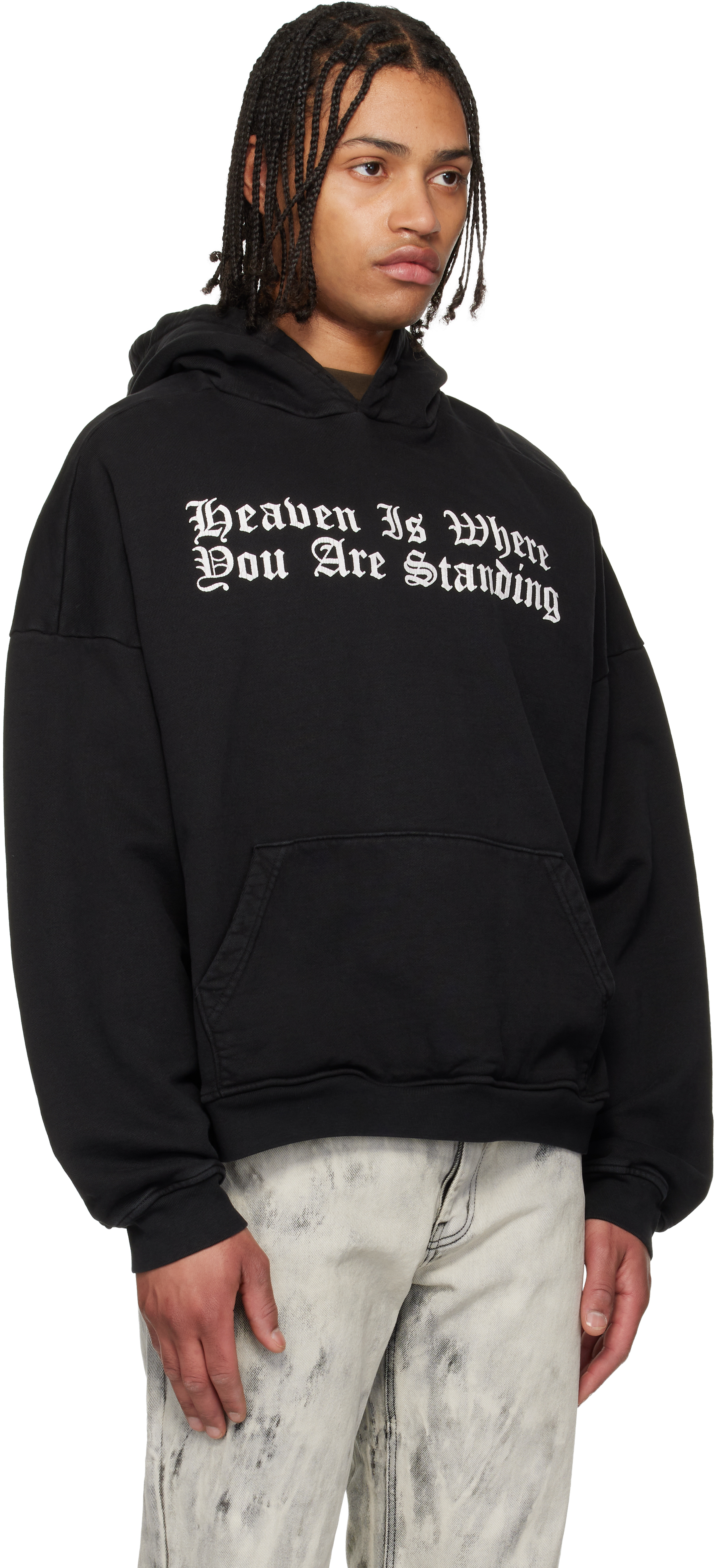 Black 'Heaven is Where' Hoodie
