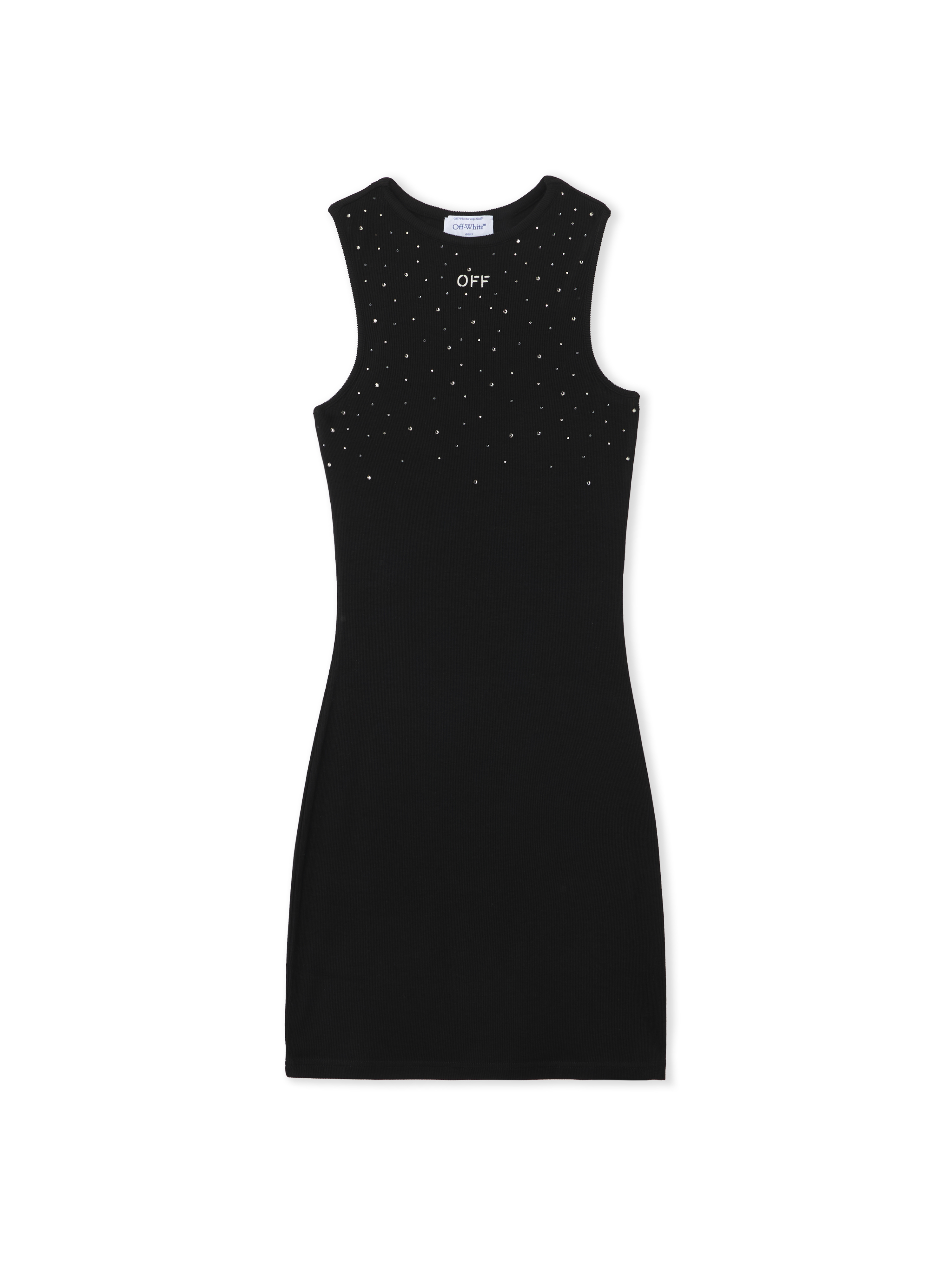 Ow X Swarovski Ribbed Rowing Dress - Female Dresses Black
