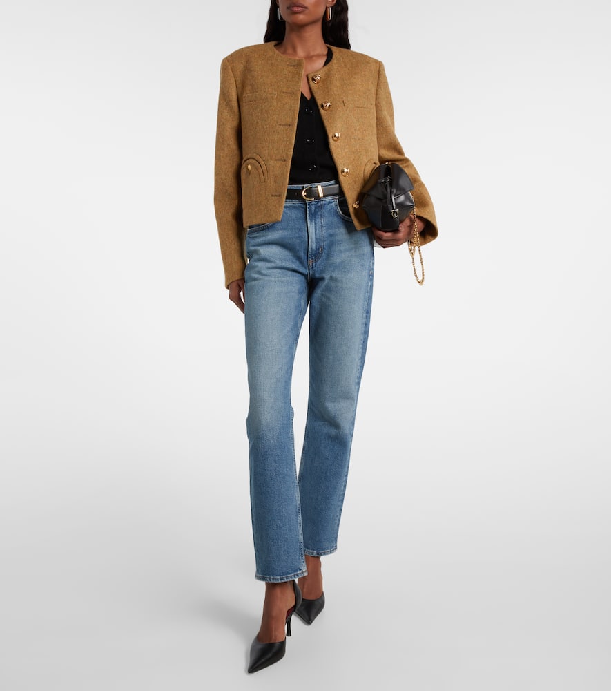 Blaine high-rise straight jeans