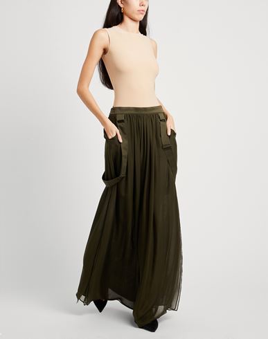Woman Maxi skirt Military green