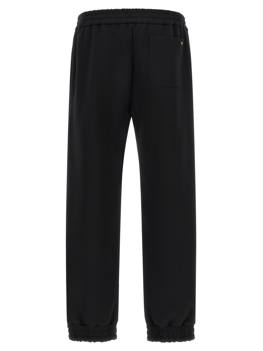 Black Solid Track Pants