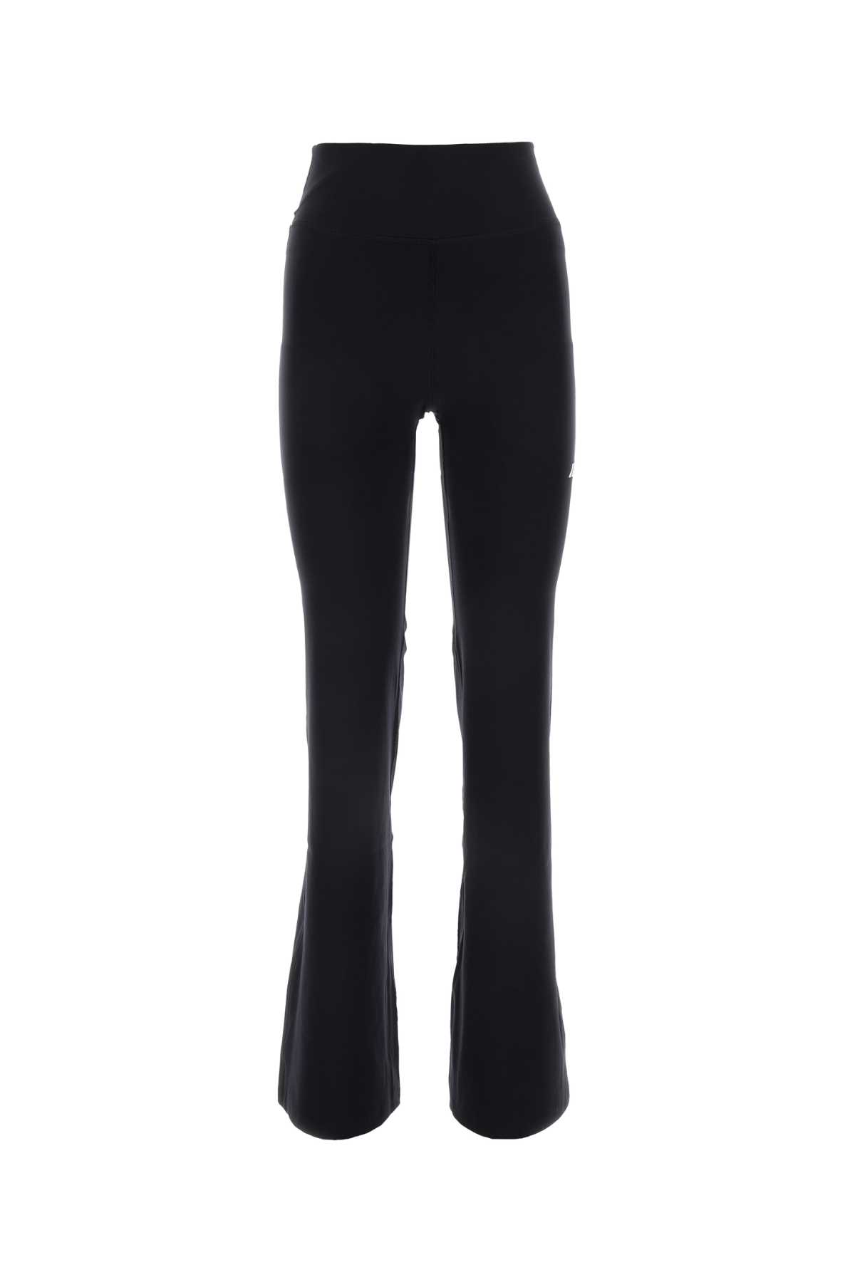 Black Stretch Nylon Joggers