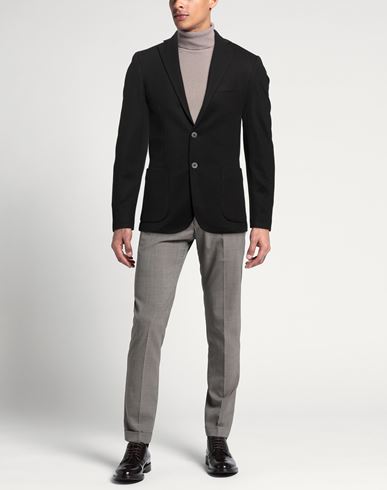 Man Blazer Black Size 36 Polyester, Elastane
