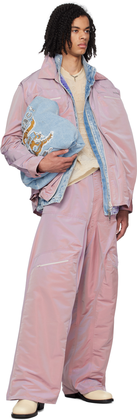 Y/Project Purple Gathered Trousers