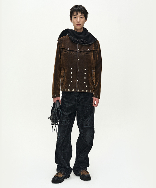 GEORGIA FLOCK VELVET JACKET