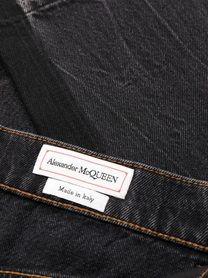 High-waist bootcut jeans