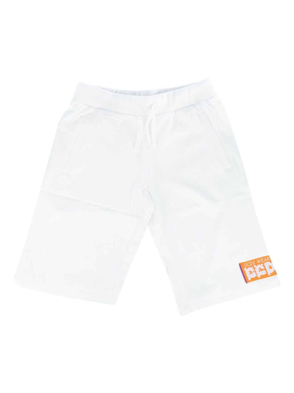 Logo-appliqué shorts - White