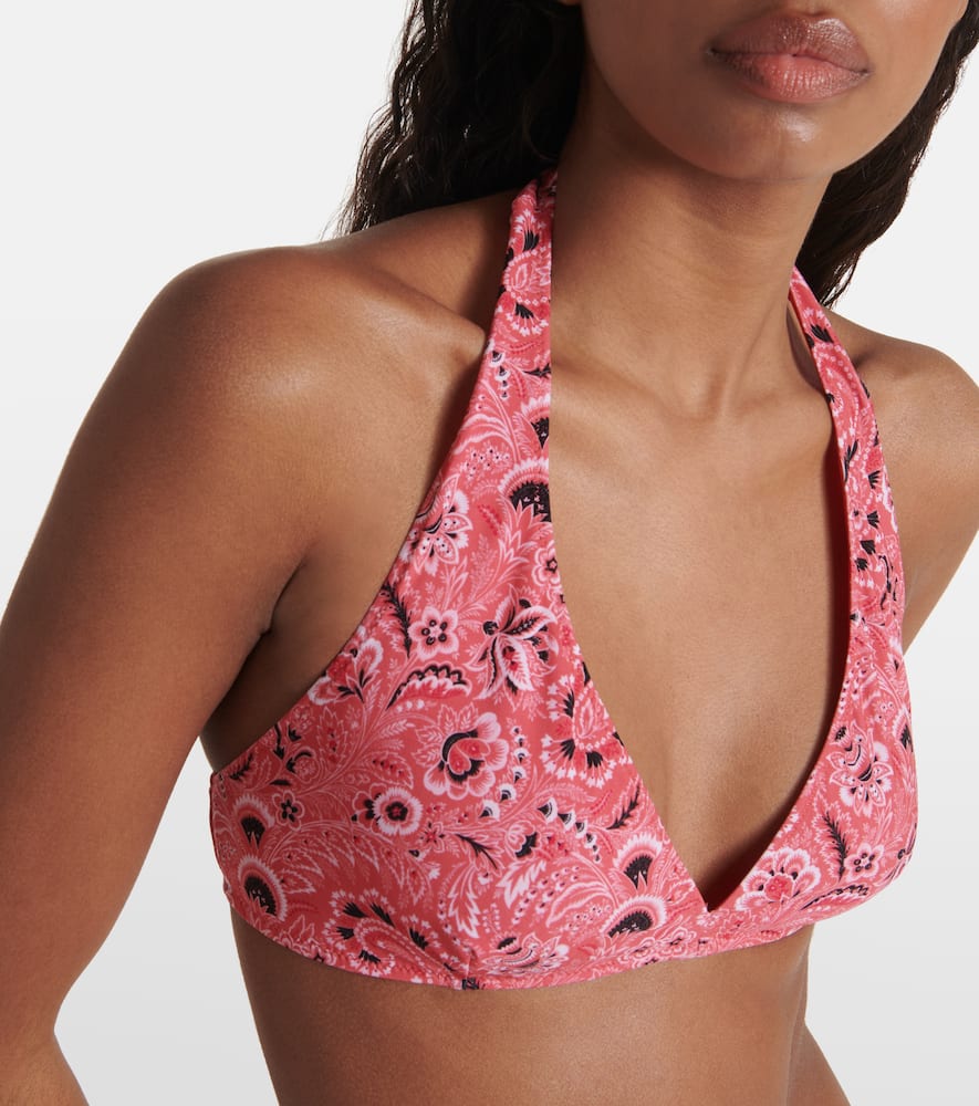 Paisley halterneck bikini