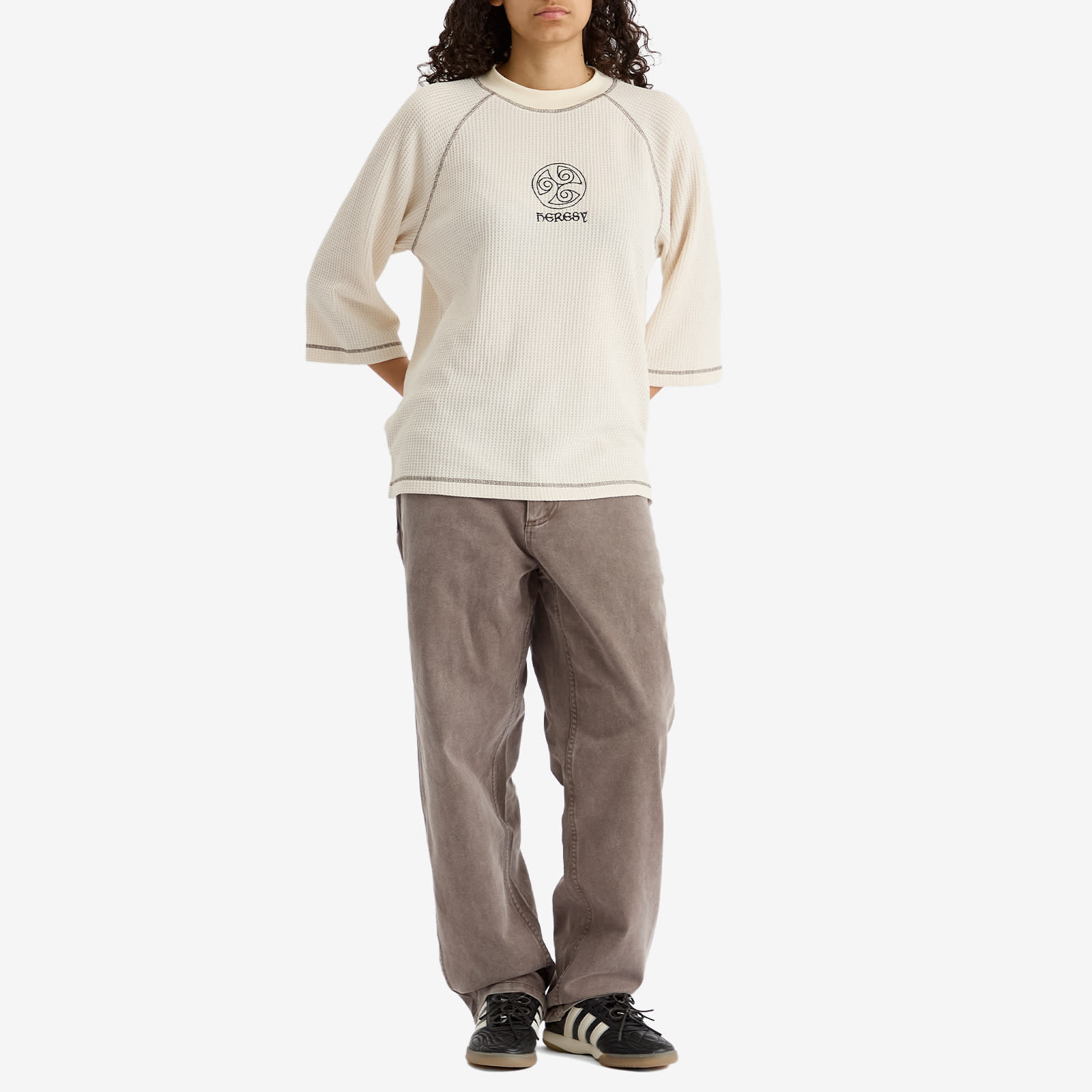 Heresy Women's Tri-Spiral T-Shirt in Ecru