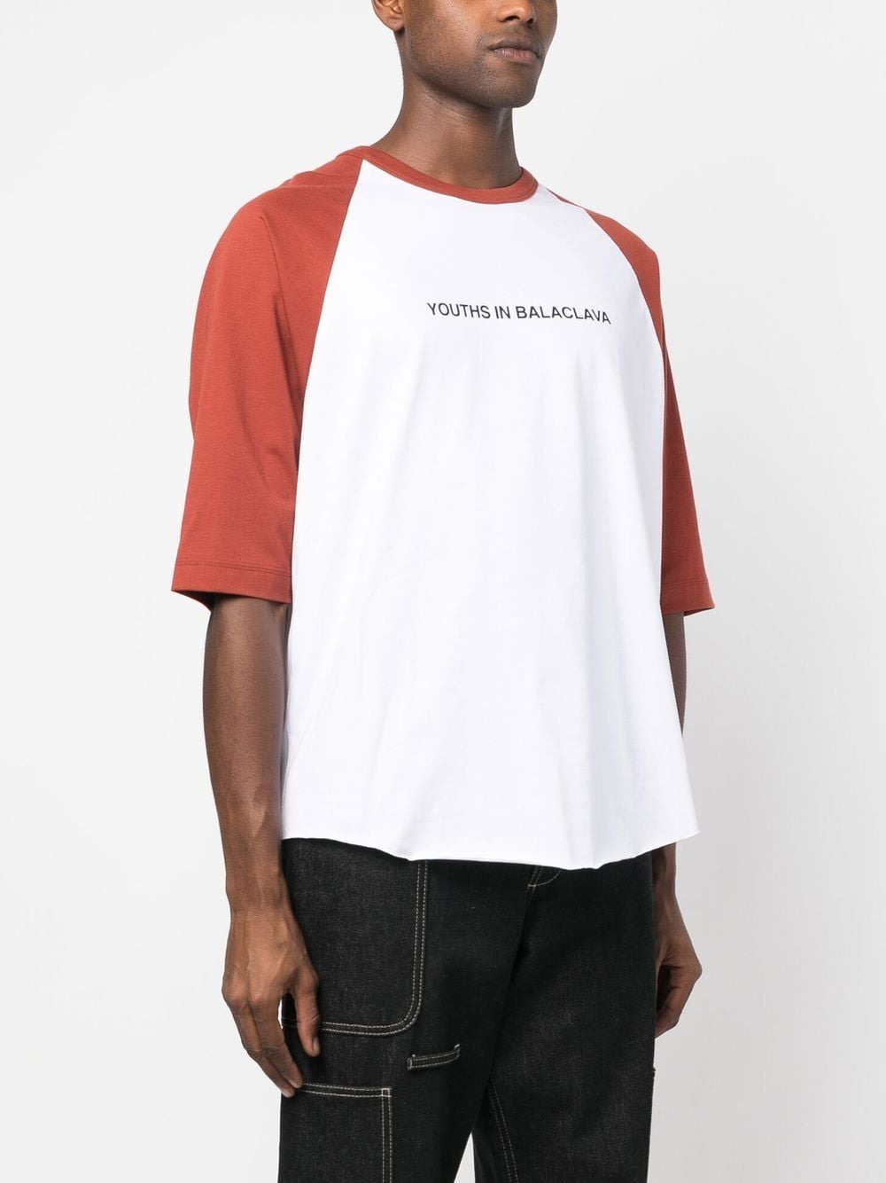Jeunes en balaclava hommes raglan t-shirt tricot