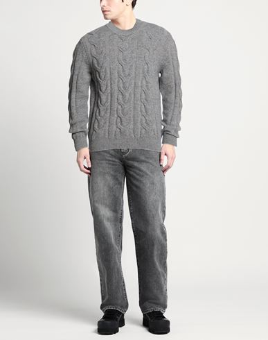Man Sweater Grey Size 40 Merino Wool
