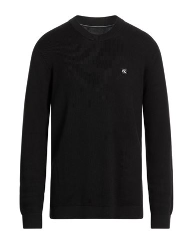 Man Sweater Black Size XXL Organic cotton