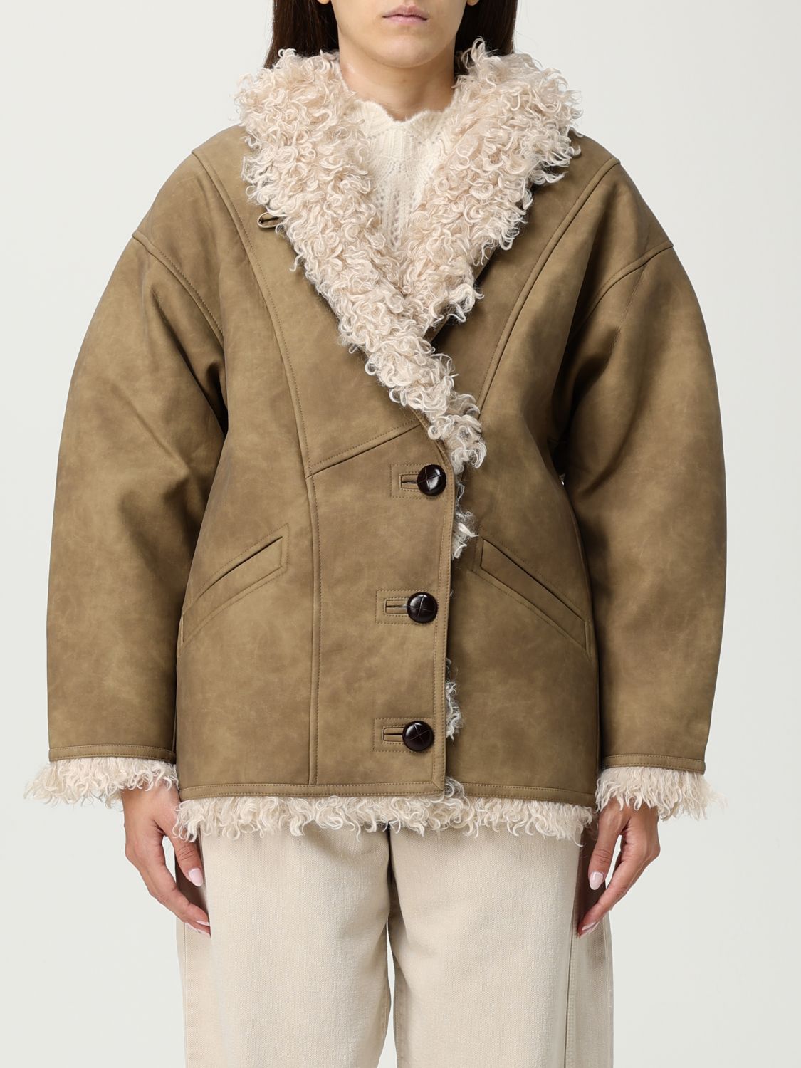 Coat Woman color Beige