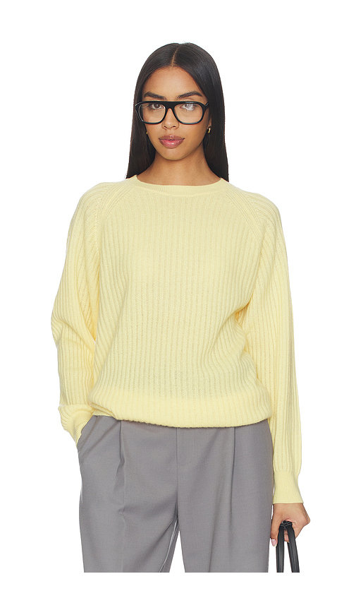 FRAME The Cashmere Sunbeam Sweater in Canary. L also in XS