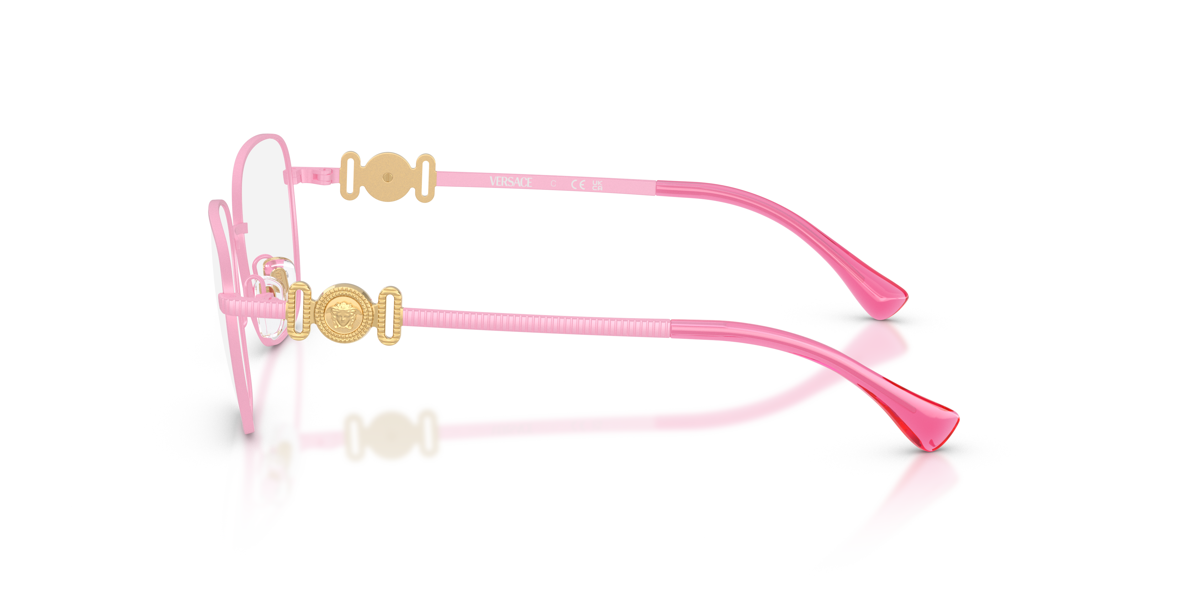 Versace Kid Versace VK1003 1496 Optical frames Metal Pink Transparent Pantos Norma