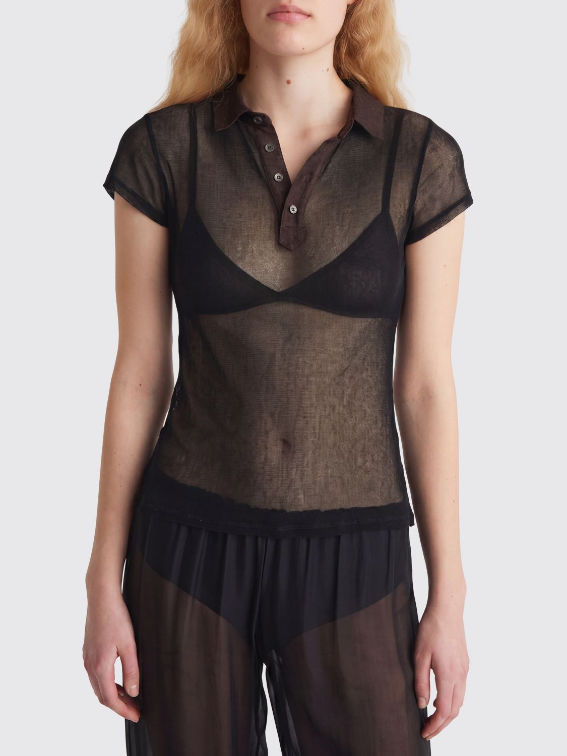 Top Woman color Black