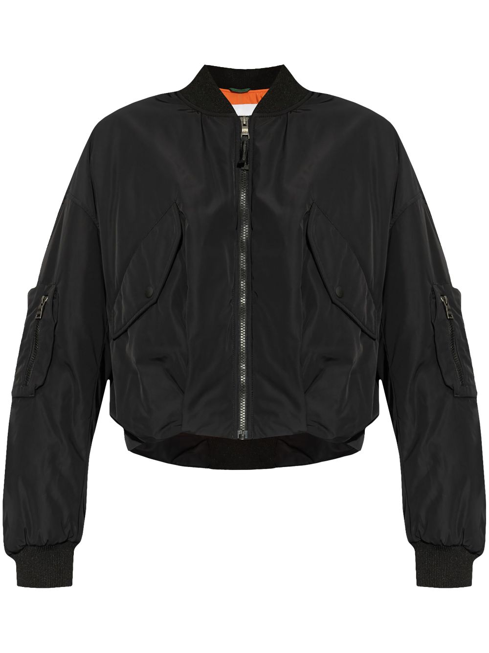 Embroidered bomber jacket - Black