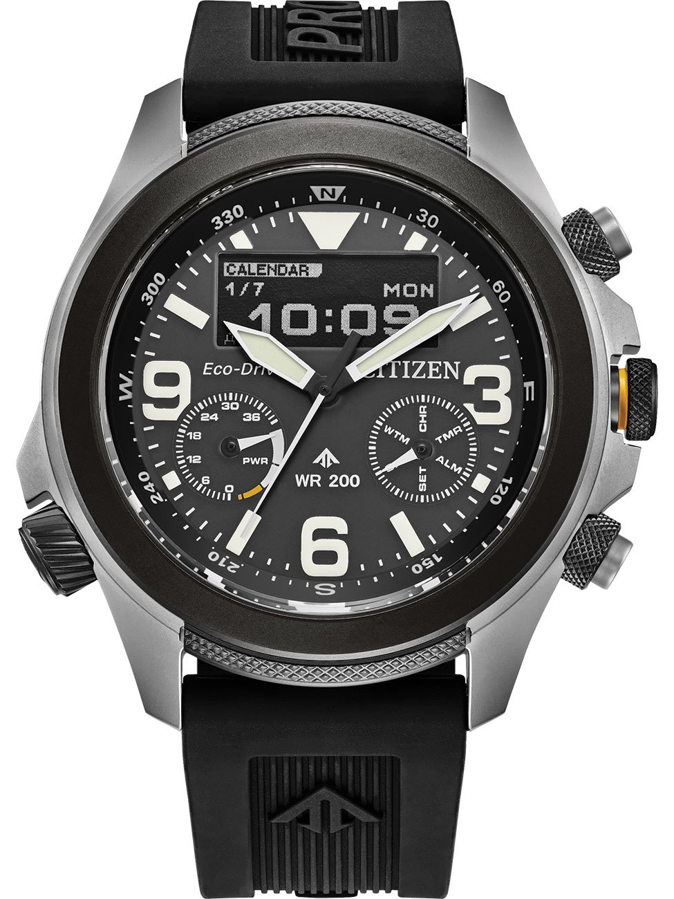 Promaster Land U822 Watch Chronograph 43.9mm with Black Dial