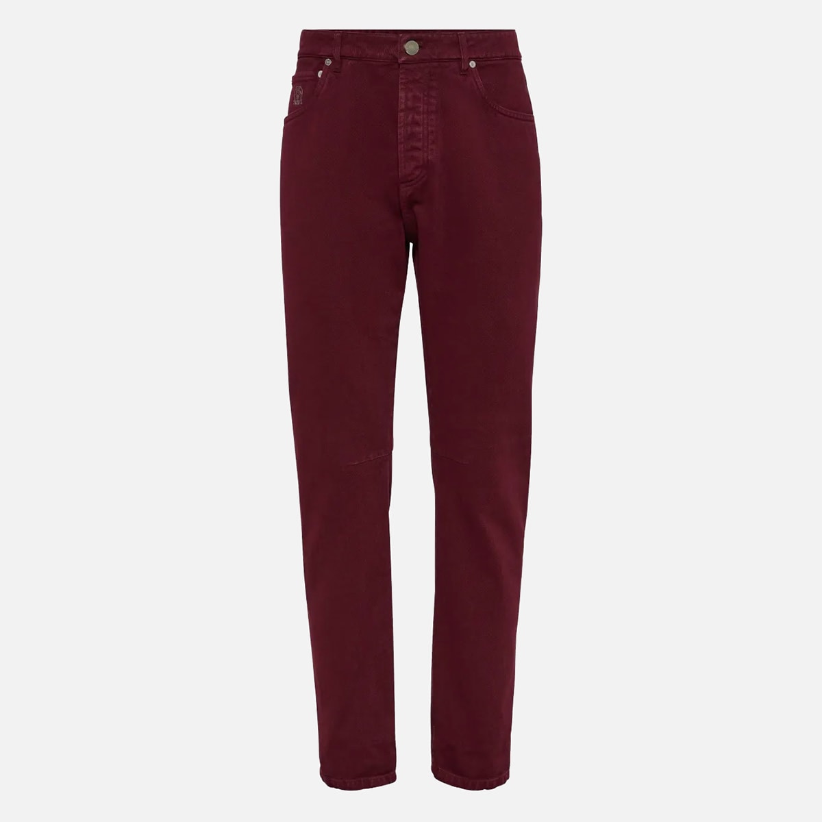 Logo-patch jeans - Red