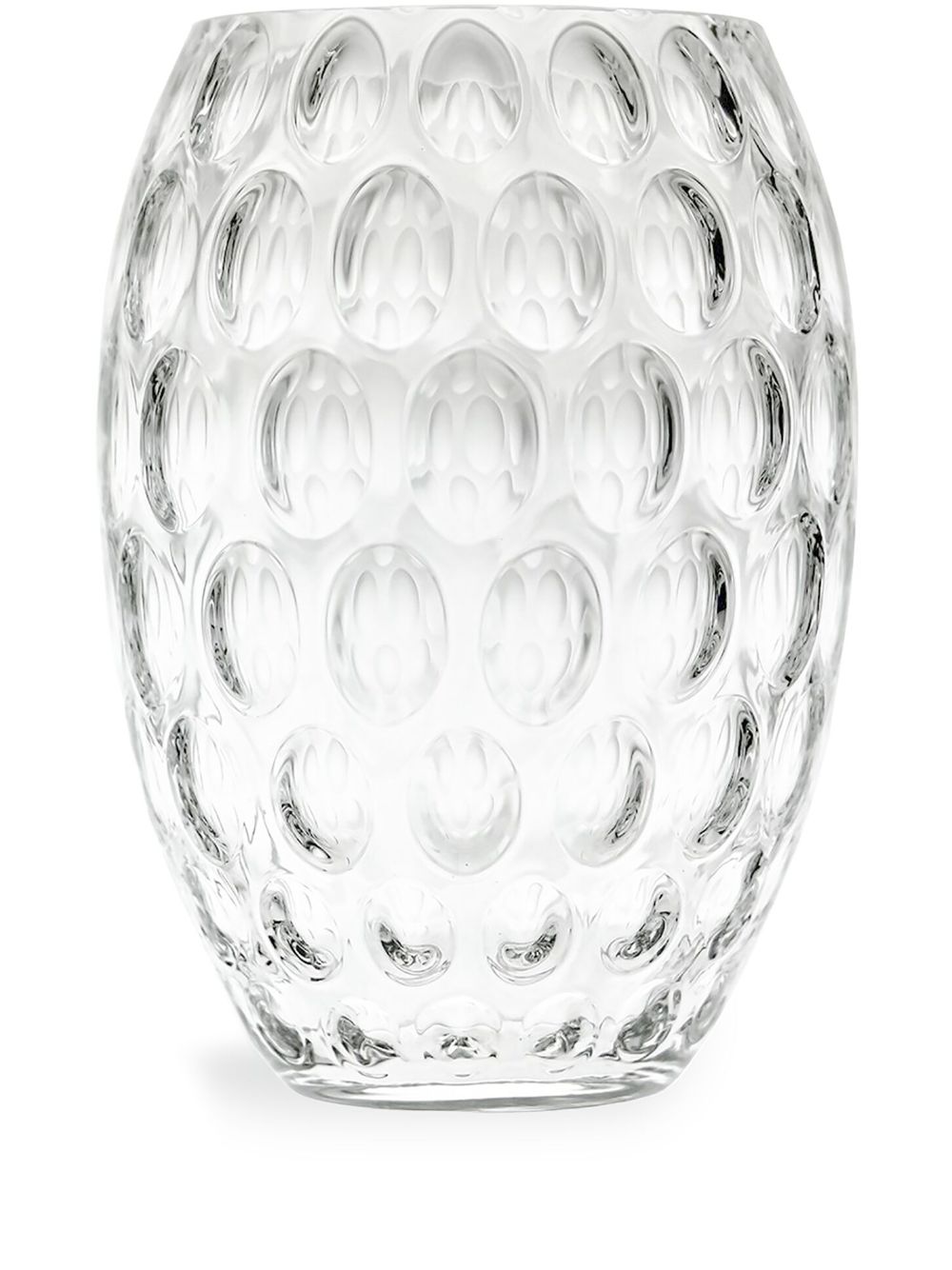 Kugel crystal vase - White