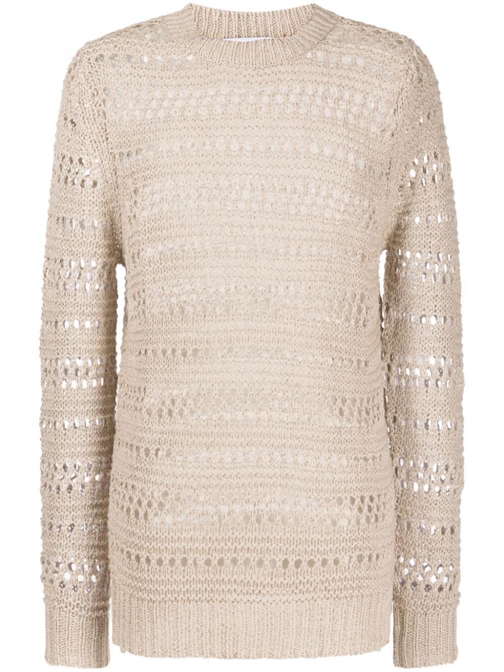 The Horatio open-knit jumper - Neutrals