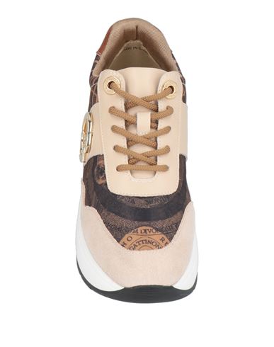 Woman Sneakers Beige Size 7 Soft Leather, Textile fibers