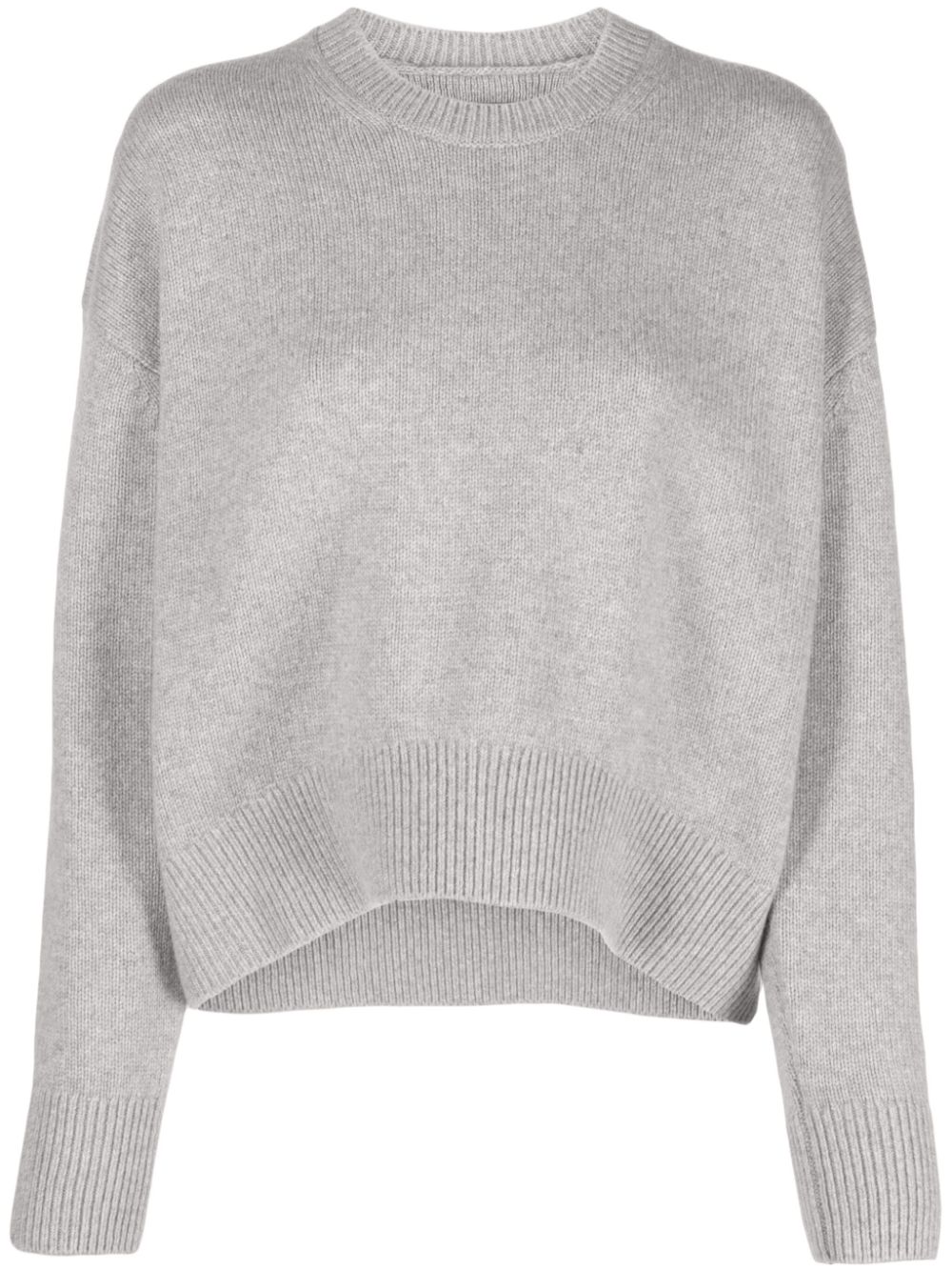 Drop-shoulder cashmere jumper - Grey