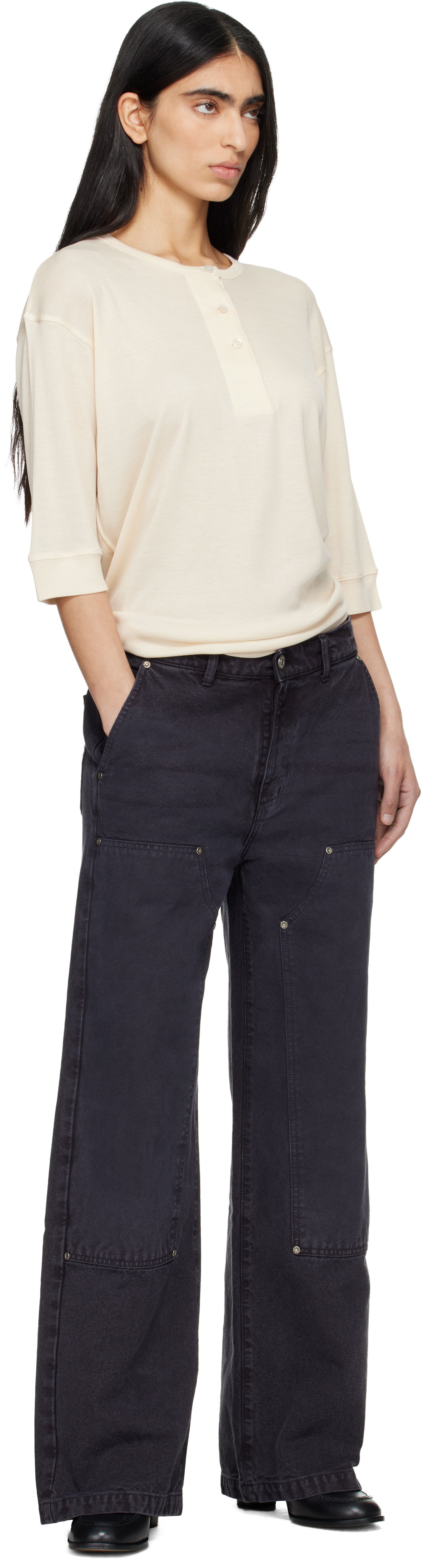Gray Double Knee Jeans