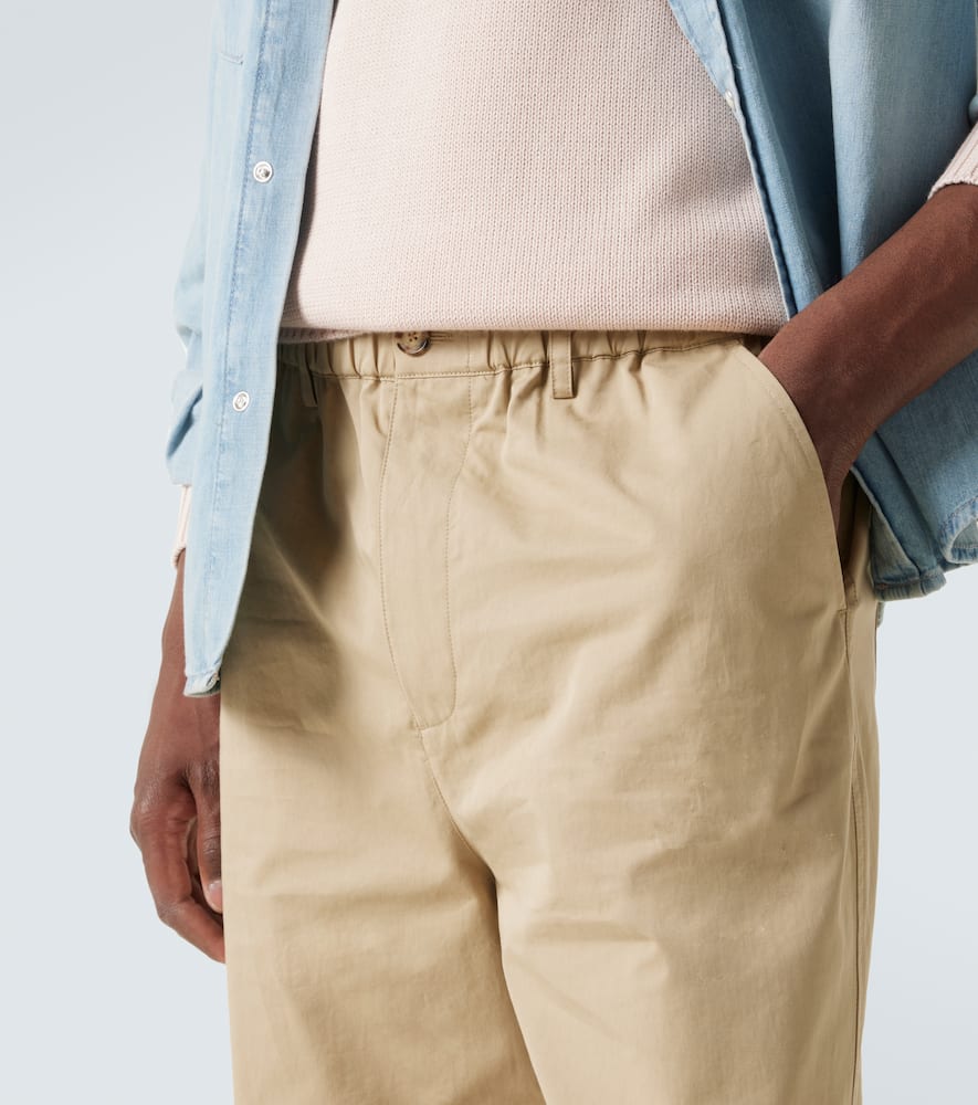 Cotton straight pants