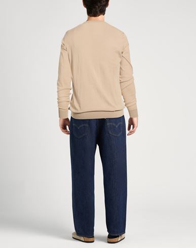 Man Sweater Beige Size L Cotton