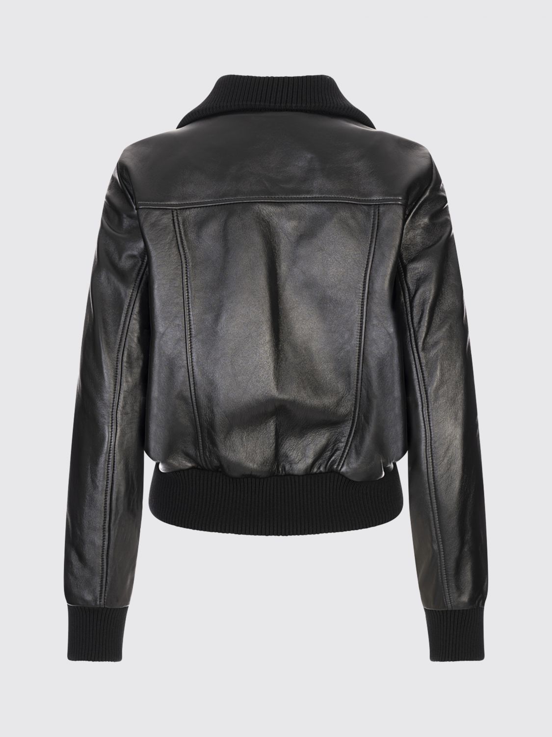 Pocket-detailed bomber jacket - Black