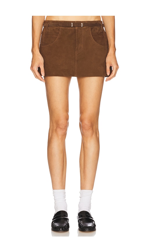 LAMARQUE x REVOLVE Amara Skirt in Brown. L also in S