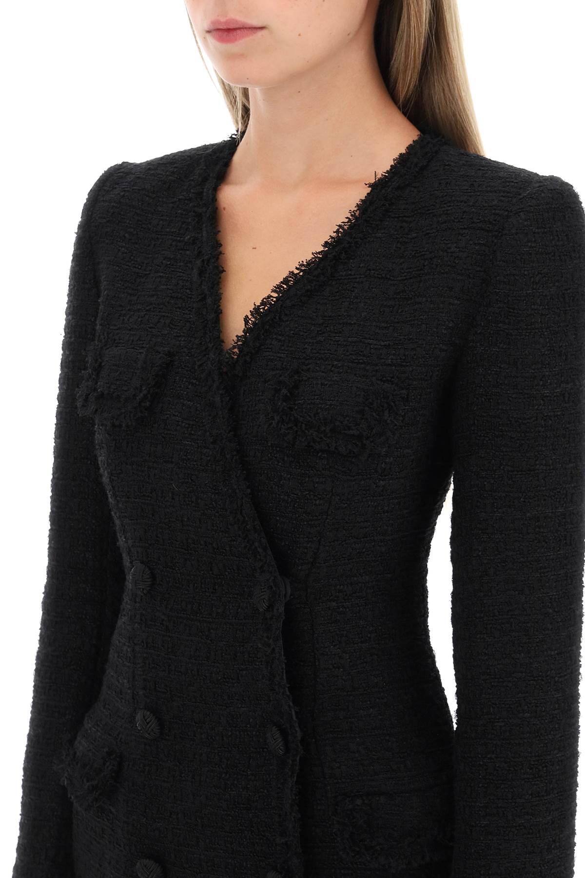 Mini Blazer Dress In Boucle Tweed