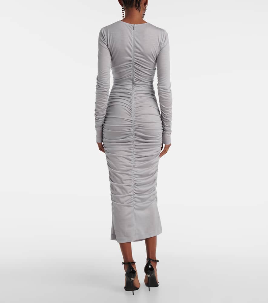 Wool midi dress