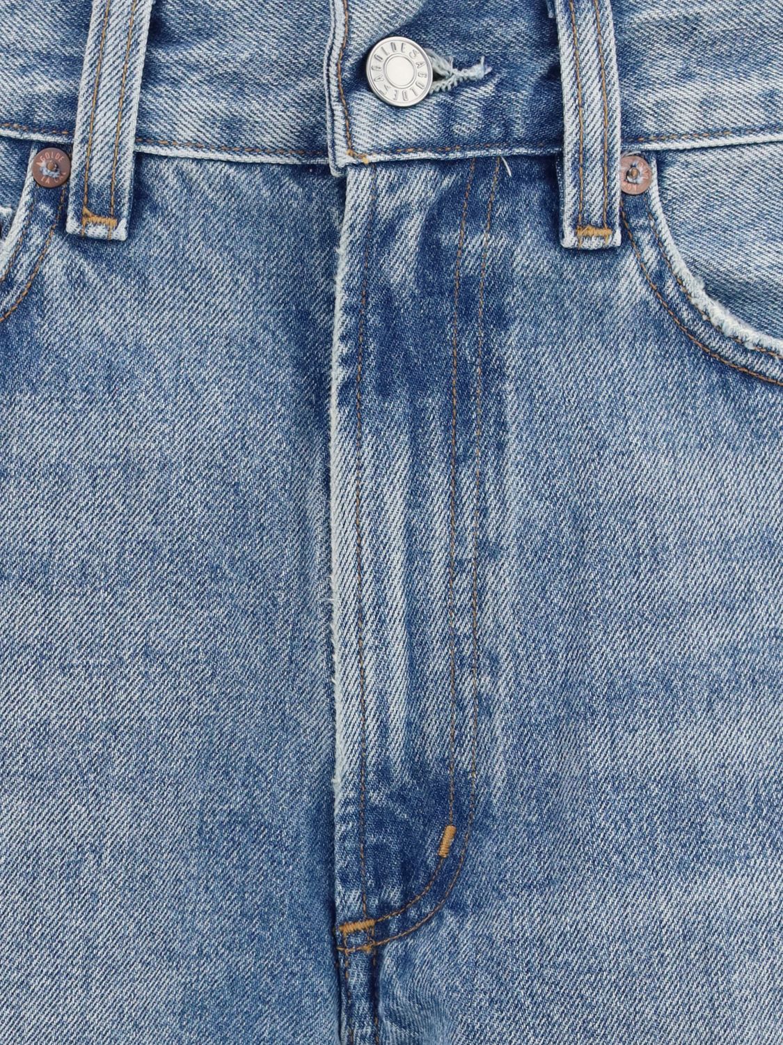 Mid-Rise Straight Jeans in Pure Cotton Denim