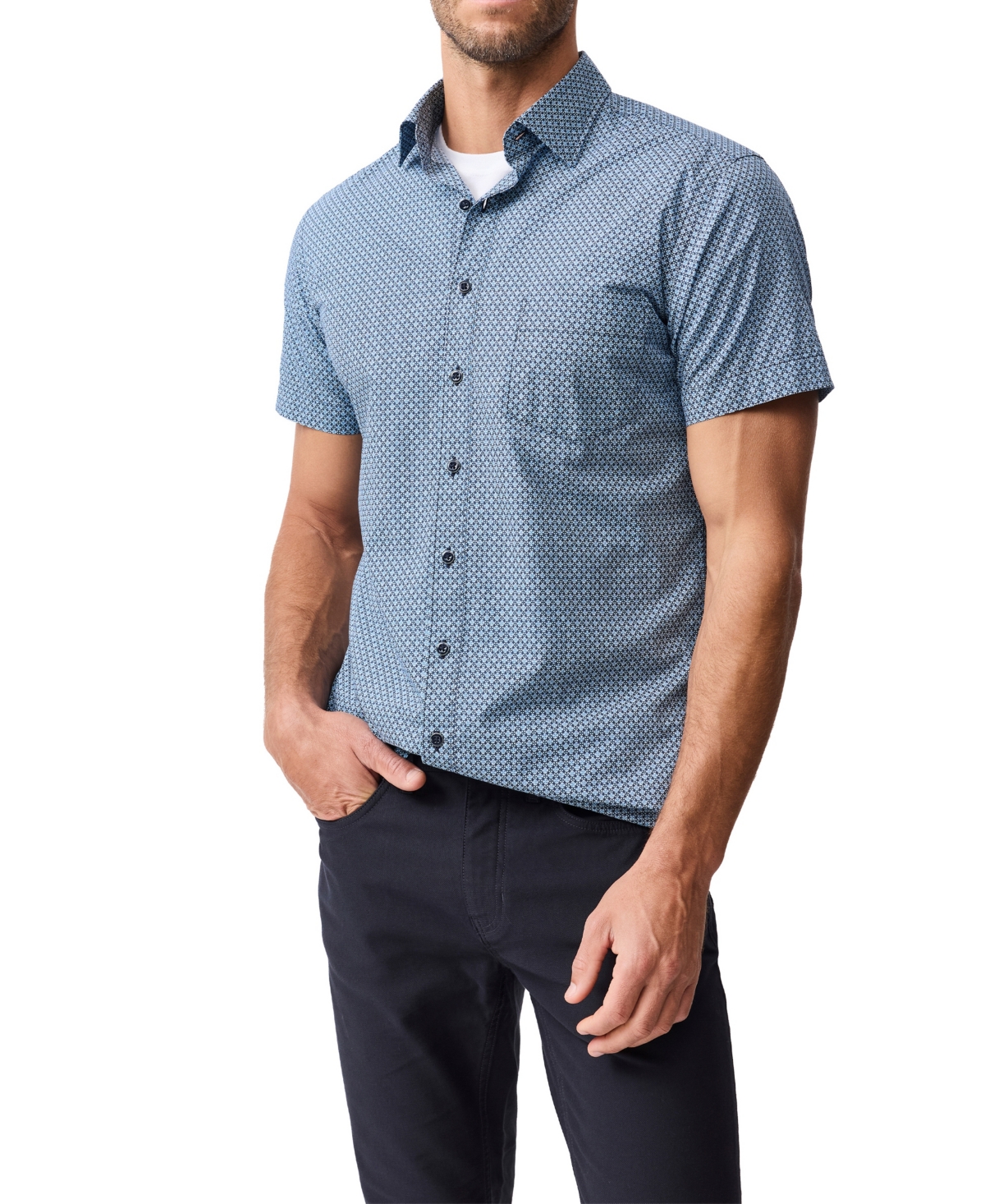 Men's Sports Fit Chartwell Shirt - Navy