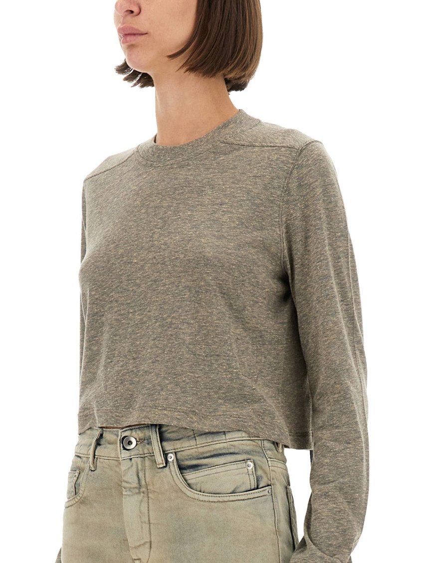 Grey Solid Crew Neck T-Shirt