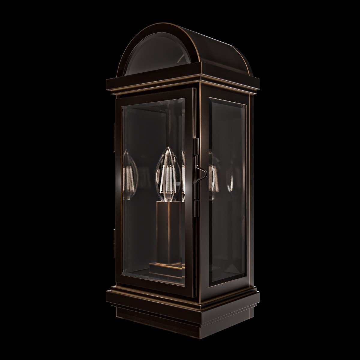 Oil Rubbed Bronze Outdoor Wall Mount from the Villenova Collection