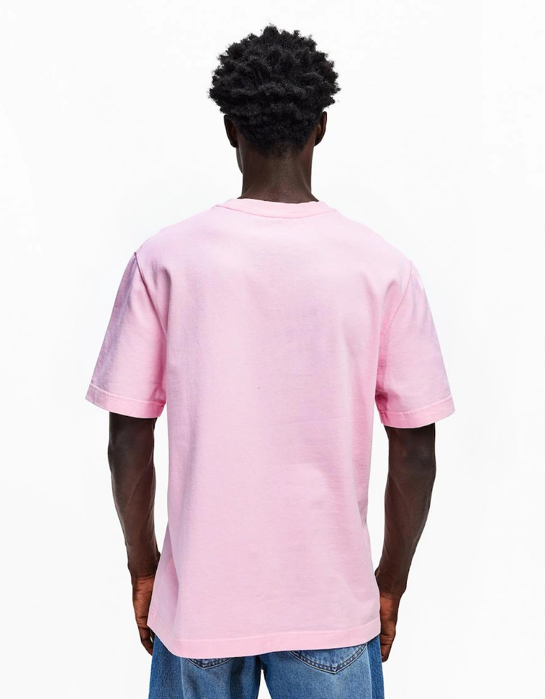 Men's Jacquemus The Gros Grain Logo T Shirt Pink