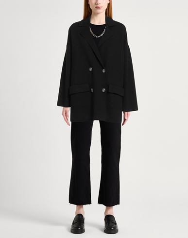 Woman Cardigan Black Size 8 Wool