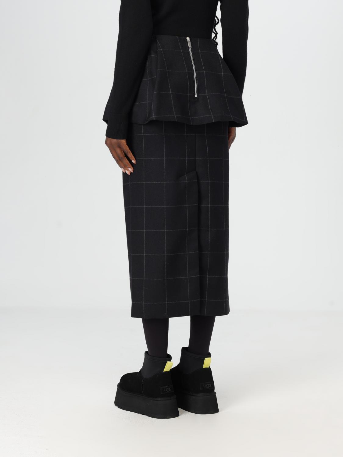Layered midi skirt - Black