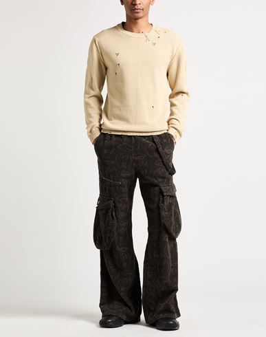 Man Sweater Beige Size L Cotton