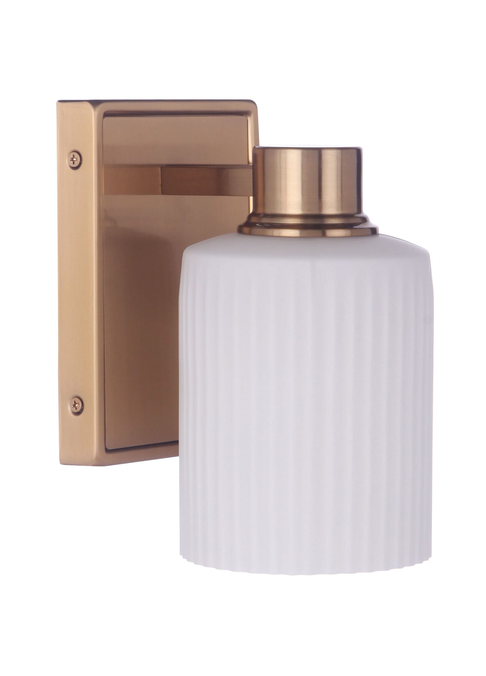 Bretton 1-Light Wall Sconce in Satin Bra