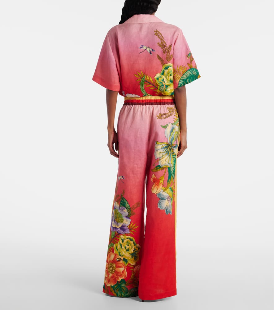 Alémais Inez ombré linen wide-leg pants