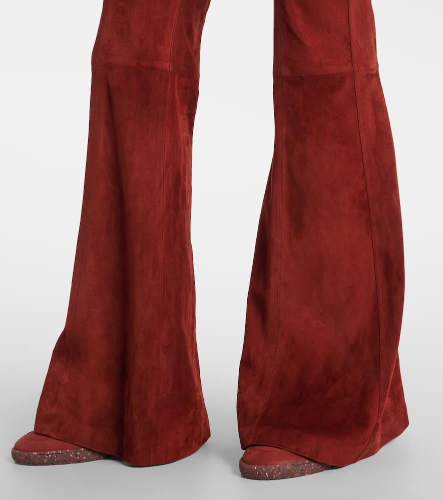 Rhein suede flared pants