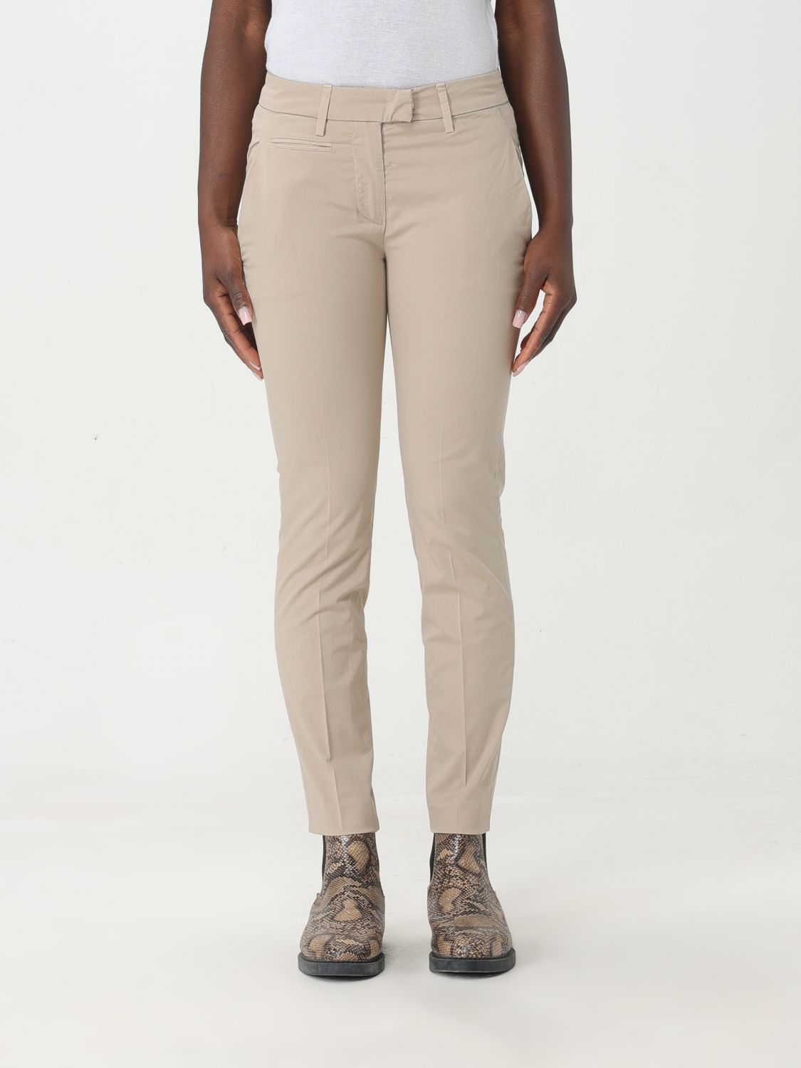 Jeans Woman color Beige