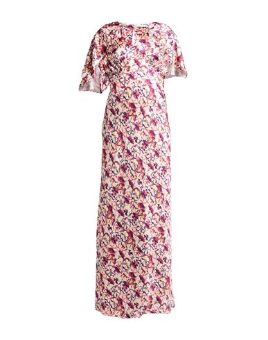 Woman Maxi dress Beige Size 10 Polyester