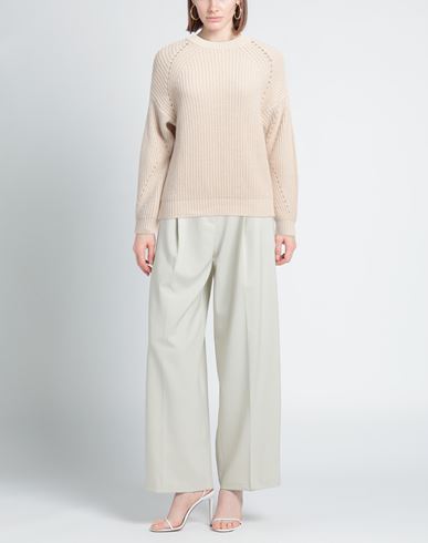N. o.w. Andrea Rosati Cashmere Woman Sweater Beige Size L Cashmere, Viscose, Wool, Polyamide
